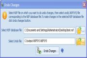 Click the Browse button beside the Select NSF database File field and select the .NSF file on 
                 which you want to undo the changes.